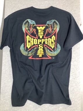 Y2K Style West Coast Choppers Graphic Tee Mens Large